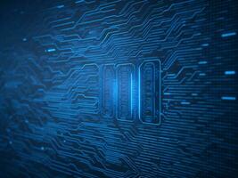 AI generated Digital Cyberspace with Particles and Digital Data Network Connections. High Speed Connection and Data Analysis Technology Digital Abstract Background Concept. 3d rendering photo