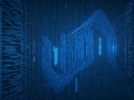 AI generated Digital Cyberspace with Particles and Digital Data Network Connections. High Speed Connection and Data Analysis Technology Digital Abstract Background Concept. 3d rendering photo