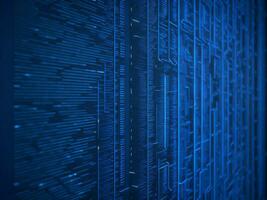 AI generated Digital Cyberspace with Particles and Digital Data Network Connections. High Speed Connection and Data Analysis Technology Digital Abstract Background Concept. 3d rendering photo