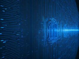AI generated Digital Cyberspace with Particles and Digital Data Network Connections. High Speed Connection and Data Analysis Technology Digital Abstract Background Concept. 3d rendering photo