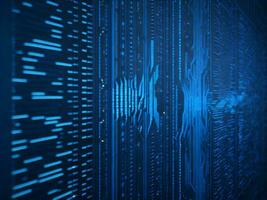 AI generated Digital Cyberspace with Particles and Digital Data Network Connections. High Speed Connection and Data Analysis Technology Digital Abstract Background Concept. 3d rendering photo