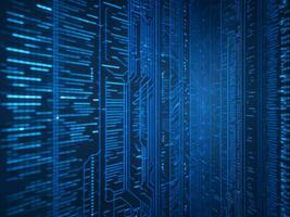 AI generated Digital Cyberspace with Particles and Digital Data Network Connections. High Speed Connection and Data Analysis Technology Digital Abstract Background Concept. 3d rendering photo