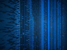 AI generated Digital Cyberspace with Particles and Digital Data Network Connections. High Speed Connection and Data Analysis Technology Digital Abstract Background Concept. 3d rendering photo