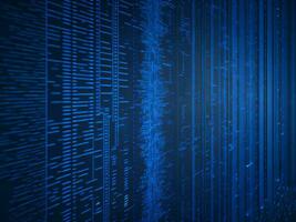 AI generated Digital Cyberspace with Particles and Digital Data Network Connections. High Speed Connection and Data Analysis Technology Digital Abstract Background Concept. 3d rendering photo