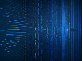 AI generated Digital Cyberspace with Particles and Digital Data Network Connections. High Speed Connection and Data Analysis Technology Digital Abstract Background Concept. 3d rendering photo