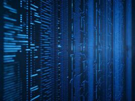 AI generated Digital Cyberspace with Particles and Digital Data Network Connections. High Speed Connection and Data Analysis Technology Digital Abstract Background Concept. 3d rendering photo