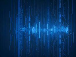 AI generated Digital Cyberspace with Particles and Digital Data Network Connections. High Speed Connection and Data Analysis Technology Digital Abstract Background Concept. 3d rendering photo