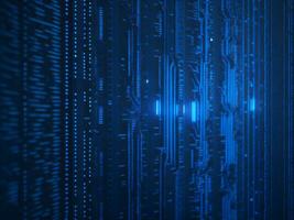 AI generated Digital Cyberspace with Particles and Digital Data Network Connections. High Speed Connection and Data Analysis Technology Digital Abstract Background Concept. 3d rendering photo