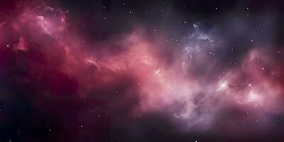 AI generated Galaxy texture with stars and beautiful nebula in the background, pink and gray. AI Generated photo