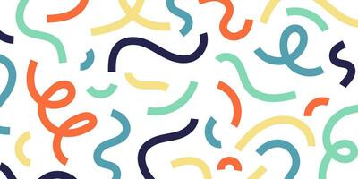 Colorful abstract hand drawing pattern vector