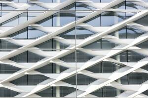 AI generated Abstract Architecture and modern facade. AI Generated photo