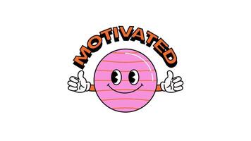 2d Animé de motivation figure video