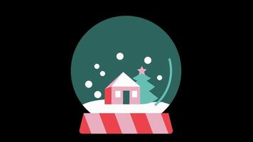 2d animated christmas decoration video
