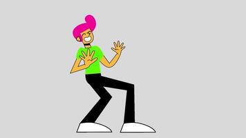 2d dancing people video