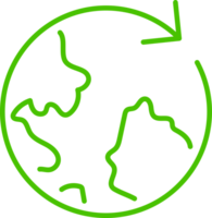 eco jord linje ikon symbol illustration png