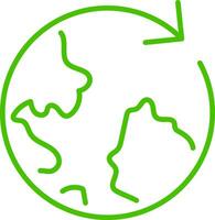 eco earth line icon symbol illustration vector