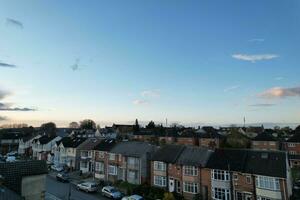 High Angle View of Sunset Clouds and sky over England photo