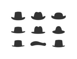 Hat icon set. Vector illustration