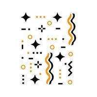 Pattern hipster abstract vector illustration. Form geometric line shapes. Fashion style design concept.