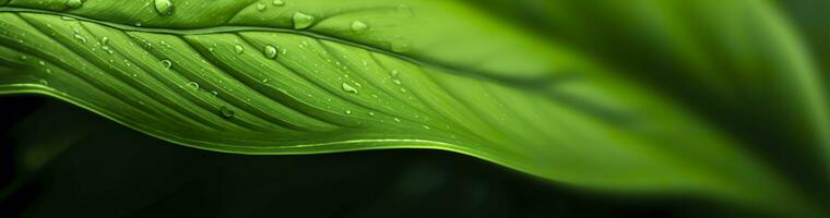 ai generado verde hoja naturaleza antecedentes. ai generado foto