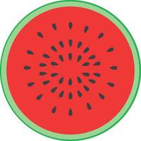 Half a watermelon. Refreshing watermelon slices. Editable watermelon icon design. Basic elements of graphic design vector