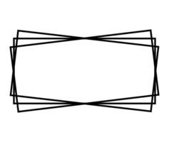 Square frame. Geometric abstract square element. Vector illustration