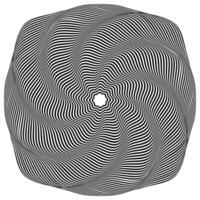 Optical illusions. Abstract striped with monochrome waves background. vector illustration