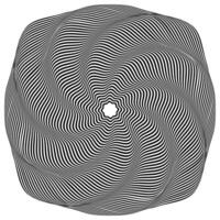 Optical illusions. Abstract striped with monochrome waves background. vector illustration