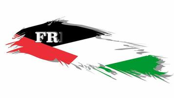 Free Palestine flag logo icon symbol video