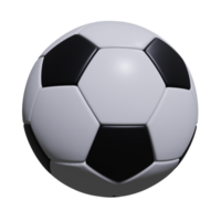 einzigartig 3d Symbol Fußball Ball Rendering.realistisch Vektor Illustration. png