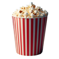 AI generated popcorn isolated on transparent background png