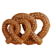 3d ilustração pretzel png