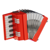 3d illustration accordion png