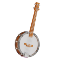 3d illustration banjo png