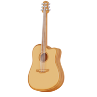 3d illustration guitar png