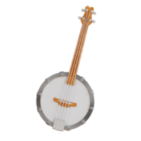 3d Illustration Banjo png