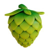 3d illustratie hop fruit png