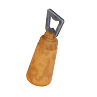 3d illustration bottle opener png