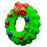 3d illustration of Christmas flower circle png