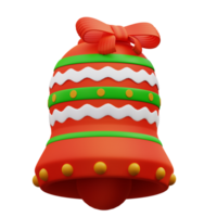 3d illustration of Christmas bells png