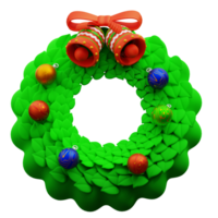 3d illustration de Noël fleur cercle png