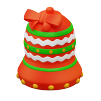 3d illustration of Christmas bells png