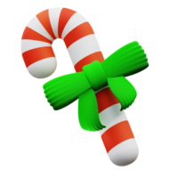 3d illustration of Christmas candy png