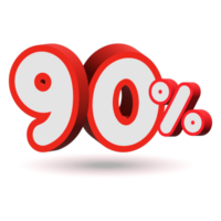 Red Discount Number illustration discount price tag design png