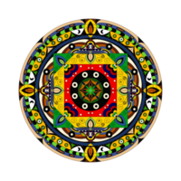 illustrazione di mandala arte, tibetano buddista mandala, decorativo il giro ornamento, isolato su bianca sfondo, Arabo, indiano, ottomano motivi, giapponese, colorato mandala arte, immagini per meditazione png