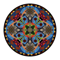 Illustration von Mandala Kunst, tibetanisch Buddhist mandala, dekorativ runden Ornament, isoliert auf Weiß Hintergrund, Arabisch, indisch, Ottomane Motive, japanisch, bunt Mandala Kunst, Bilder zum Meditation png