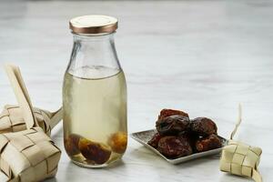 Nabeez Water or Dates Fruit Kurma Infused Water photo