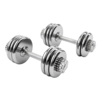 ai genererad Gym dumbles på transparent bakgrund - ai genererad png