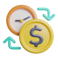 Time Is Money Clock png