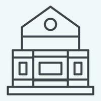 Icon Theatre. related to Theatre Gradient symbol. line style. simple design editable. simple illustration vector